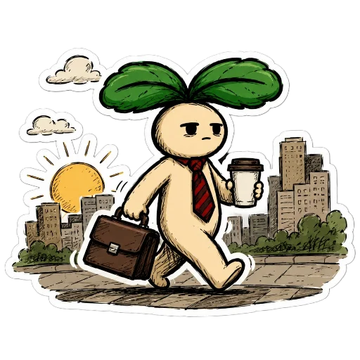 🌄 Стикер «Росток 2.0» для Telegram