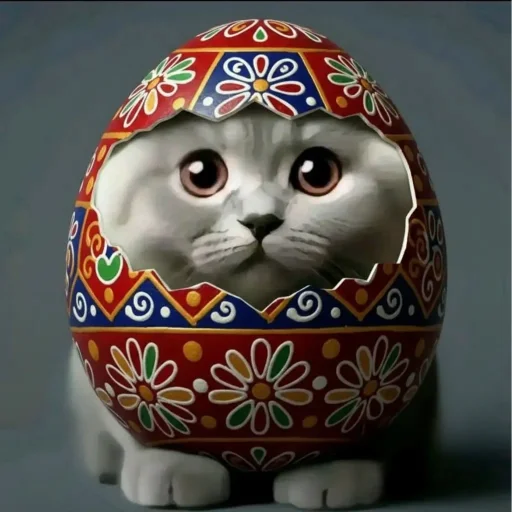 🐱 Стикер «Круглые коты» для Telegram