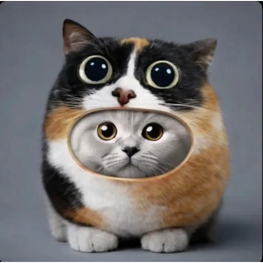 Стикерпак Круглые коты для Telegram — скачать
