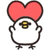 ❤️ Эмодзи «Rounded Bird» для Telegram
