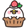 🧁 Эмодзи «Rounded Bird» для Telegram