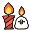 🕯 Эмодзи «Rounded Bird» для Telegram