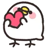 ❤️ Эмодзи «Rounded Bird» для Telegram