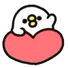 ❤️ Эмодзи «Rounded Bird» для Telegram