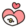 ❤️ Эмодзи «Rounded Bird» для Telegram
