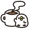 ☕️ Эмодзи «Rounded Bird» для Telegram