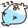 😴 Эмодзи «Rounded Colorful Bird» для Telegram
