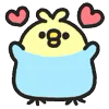 ❤️ Эмодзи «Rounded Colorful Bird» для Telegram