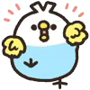 🐤 Эмодзи «Rounded Colorful Bird» для Telegram