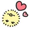 ❤️ Эмодзи «Rounded Colorful Bird» для Telegram