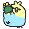 🐤 Эмодзи «Rounded Colorful Bird» для Telegram