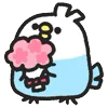 💐 Эмодзи «Rounded Colorful Bird» для Telegram