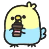 🥤 Эмодзи «Rounded Colorful Bird» для Telegram