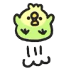 🐤 Эмодзи «Rounded Colorful Bird» для Telegram