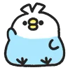 👋 Эмодзи «Rounded Colorful Bird» для Telegram