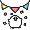 🎊 Эмодзи «Rounded Colorful Bird» для Telegram