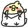 🍴 Эмодзи «Rounded Colorful Bird» для Telegram