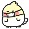 😷 Эмодзи «Rounded Colorful Bird» для Telegram