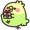 🎁 Эмодзи «Rounded Colorful Bird» для Telegram