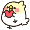 ❤️ Эмодзи «Rounded Colorful Bird» для Telegram