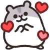 🥰 Эмодзи «Rounded Hamster» для Telegram