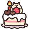 🎂 Эмодзи «Rounded Hamster» для Telegram