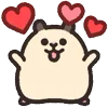 ❤️ Эмодзи «Rounded Hamster» для Telegram
