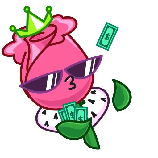 🤑 Эмодзи «Розочка» для Telegram