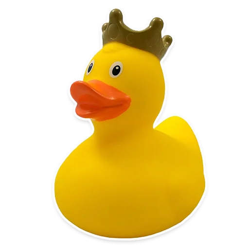 👸 Стикер «Резиновая уточка вместо слов» для Telegram