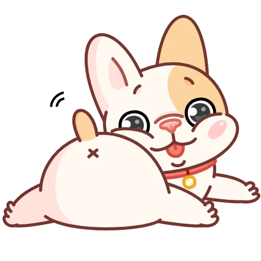 🍑 Эмодзи «Анимированный набор эмоджи с Руффи из ВК» для Telegram