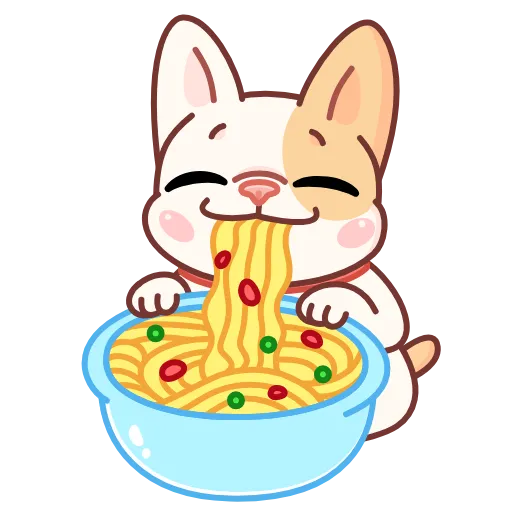 🍜 Эмодзи «Анимированный набор эмоджи с Руффи из ВК» для Telegram