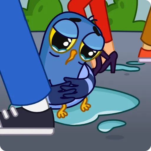 😢 Эмодзи «Rustik Pigeon» для Telegram