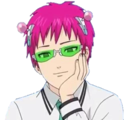 🙂 Стикер «Saiki KusuOH~» для Telegram