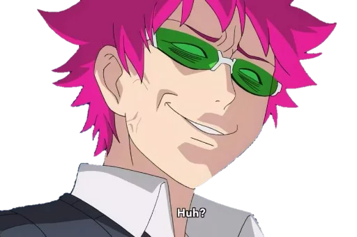 😈 Стикер «Saiki KusuOH~» для Telegram