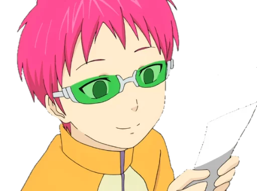 ☺️ Стикер «Saiki KusuOH~» для Telegram