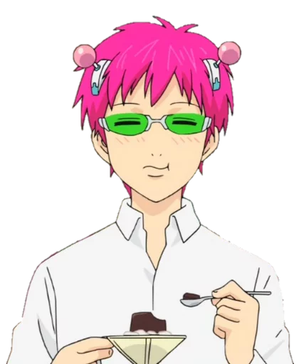 ☺️ Стикер «Saiki KusuOH~» для Telegram