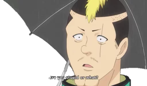 ☂ Стикер «Saiki KusuOH~» для Telegram