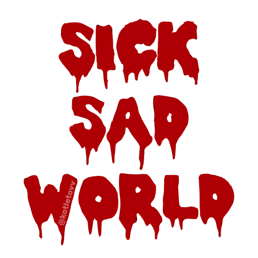 Эмодзи Sick Sad World для Telegram — скачать