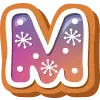 ❄️ Эмодзи «Пряничный Алфавит» для Telegram