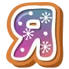 ❄️ Эмодзи «Пряничный Алфавит» для Telegram