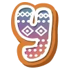 ❄️ Эмодзи «Пряничный Алфавит» для Telegram
