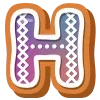 ❄️ Эмодзи «Пряничный Алфавит» для Telegram