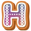 ❄️ Эмодзи «Пряничный Алфавит» для Telegram
