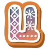 ❄️ Эмодзи «Пряничный Алфавит» для Telegram