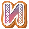 ❄️ Эмодзи «Пряничный Алфавит» для Telegram