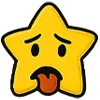 😛 Эмодзи «❤ Набор эмоджи с эмоциями звёздочек» для Telegram