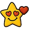 ❤️ Эмодзи «❤ Набор эмоджи с эмоциями звёздочек» для Telegram