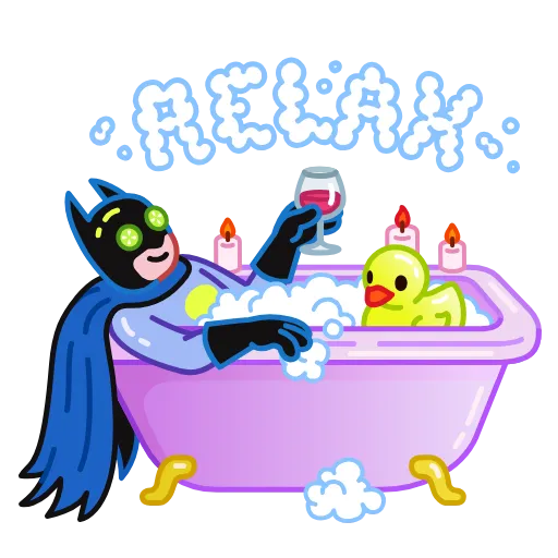 🏖 Эмодзи «Sad Batman» для Telegram