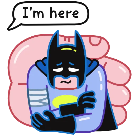 Стикерпак Sad Batman для Telegram