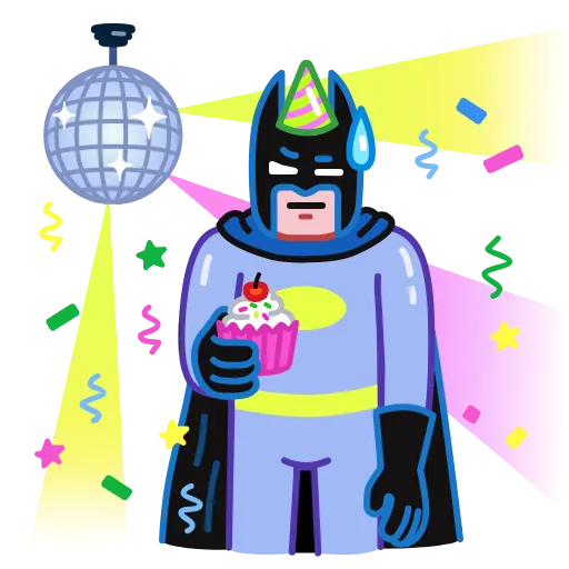 🪩 Эмодзи «Sad Batman» для Telegram
